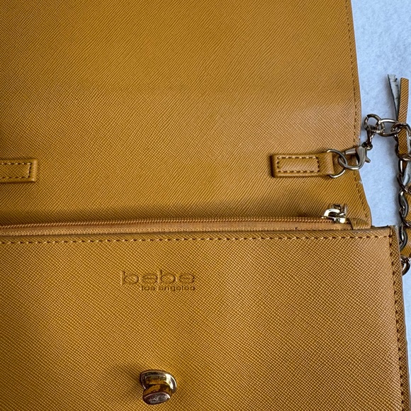 Bebe Los Angeles Studded Mustard Crossbody Bag - Picture 6 of 6